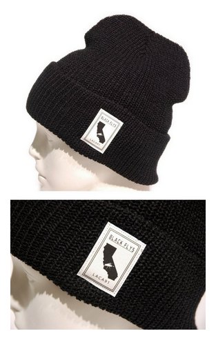 BF110-25B：BLACK FLYS CALI FLY NAME KNIT CAP