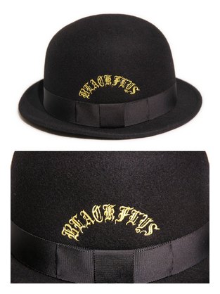BF130-25H：BLACK FLYS GOTHIC LOGO DERBY HAT