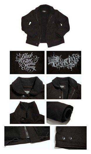 BF206-23D：BLACK FLYS SCRIPT FLY N-1 JACKET