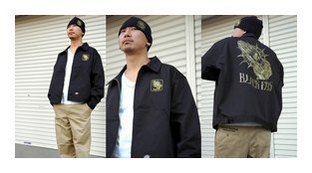 BF206-23E：BLACK FLYS ROTTING HANDS WORK JACKET