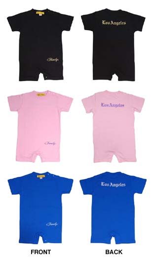 TS5142-02C：半袖ロンパース・LOS ANGELES