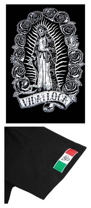 VL26-01FVIDA LOCA CALAVERA MARIA V-NECK TEE