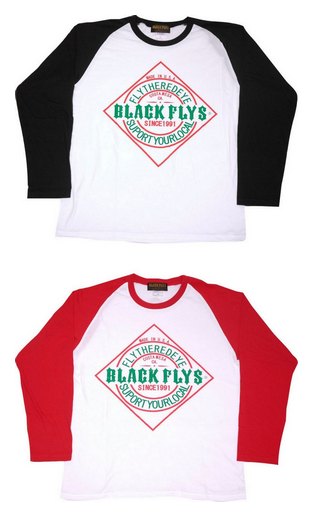 BF203-25J：BLACK FLYS PICANTE LOGO L/S TEE