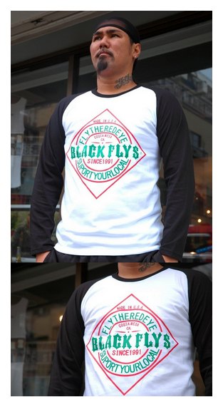 BF203-25J：BLACK FLYS PICANTE LOGO L/S TEE