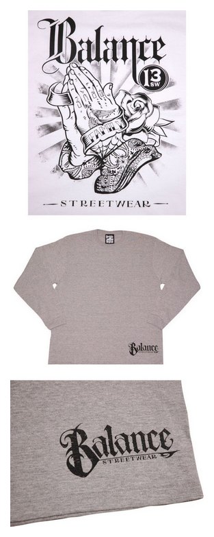 BL46-3901：BALANCE PORAYING HANDS LONG SLEEVE TEE (ロングスリーブTシャツ)