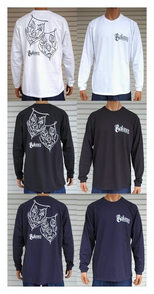 BL46-5201：BALANCE LIFE's 2-FACE LONG SLEEVE TEE