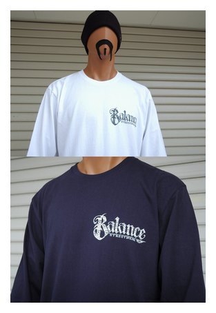BL46-5201:BALANCE LIFE's 2-FACE LONG SLEEVE TEE
