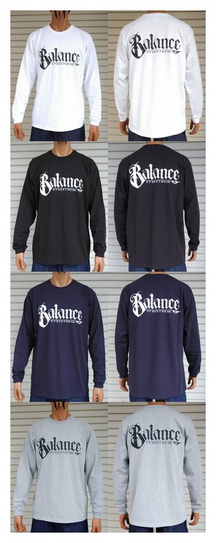 BL46-5202:BALANCE BALANCE CREW LONG SLEEVE TEE