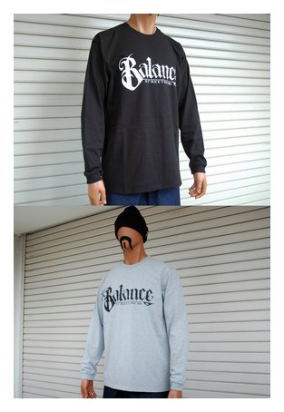 BL46-5202:BALANCE BALANCE CREW LONG SLEEVE TEE