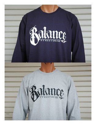 BL46-5202:BALANCE BALANCE CREW LONG SLEEVE TEE