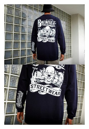 BL46-6001：BALANCE TOON TOWN ARM L/S TEE