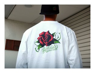 BL46-6301：BALANCE TWO SIDE ROSE L/S TEE (フルカラー)