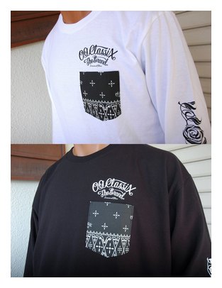 OG425：OG CLASSIX ROSE LINE LONG SLEEVE (胸ポケット付ロンT)