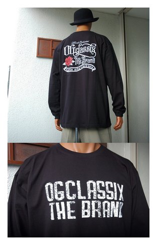 OG434：OG CLASSIX BLOCK ROSE LONG SLEEVE (長袖Tシャツ)