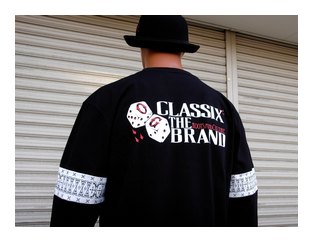 OG552：OG CLASSIX TWO ARM LINE DICE 5.6oz L/S TEE