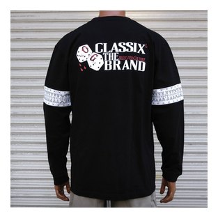 OG552：OG CLASSIX TWO ARM LINE DICE 5.6oz L/S TEE