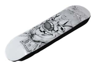 J-804：JOKER SKATEBOARD MONEY CLOWN