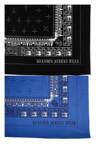 BL-735：BALANCE AZTECA CROSS BANDANA (オリジナル バンダナ) [特別価格]