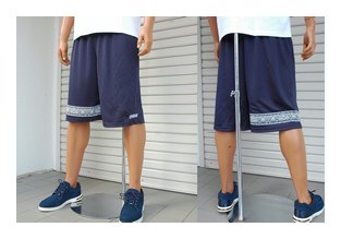 BL17-5101：BALANCE BANDANA LINE MESH SHORTS (メッシュ生地ショーツ)