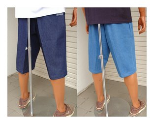 BL17-5401：BALANCE PRAYING HANDS DENIM CHINOS HALF PANTS