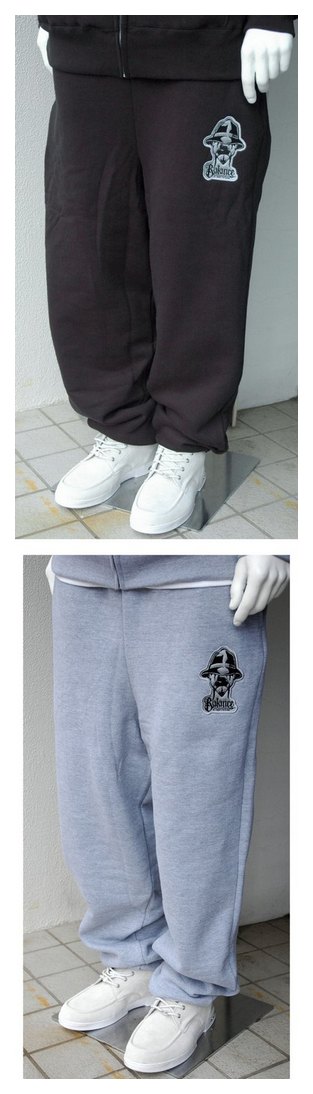 BL23-4501：BALANCE BIG FACE 刺繍HEAVY SW PANTS (刺繍入り厚手スウェットパンツ)