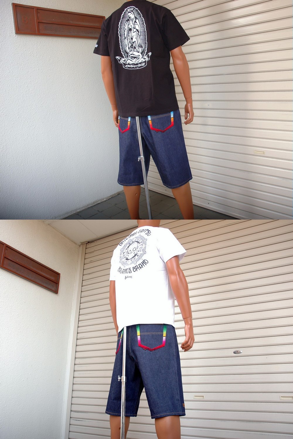 OG CLASSIX EL CAMINO DENIM RAIMBOW SHORT PANTS (サラペハーフパンツ 