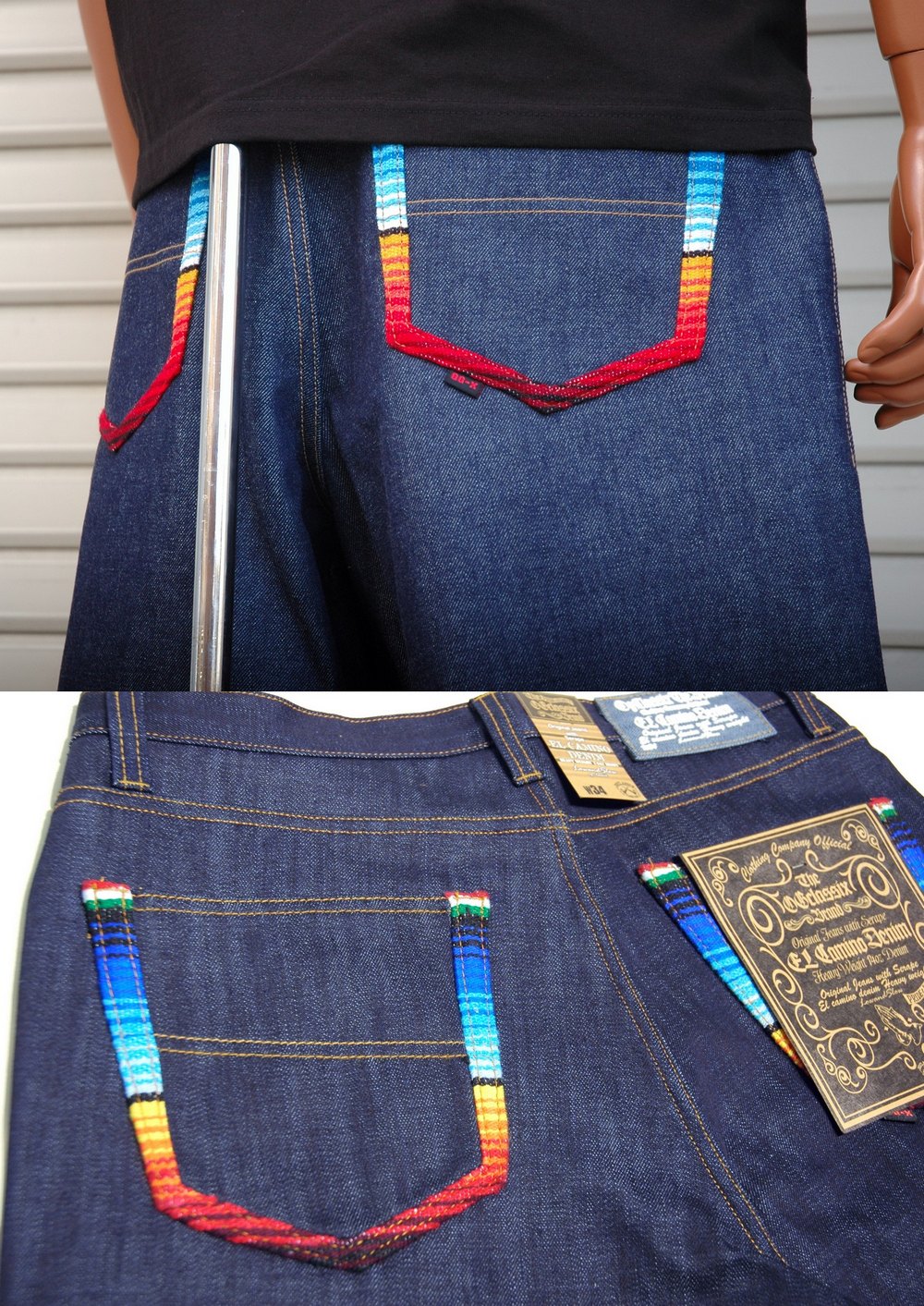 OG CLASSIX EL CAMINO DENIM RAIMBOW SHORT PANTS (サラペハーフパンツ 