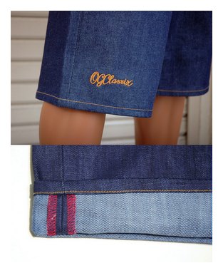 OG3073：OG CLASSIX EL CAMINO DENIM RAIMBOW SHORT PANTS (サラペハーフパンツ)