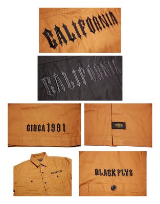 BF301-25I：BLACK FLYS RIVEVE LOGO L/S WORK SHIRTS