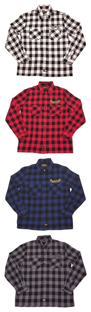 BF301-25J：BLACK FLYS BF BANDA LOGO L/S CHECK SHIRTS