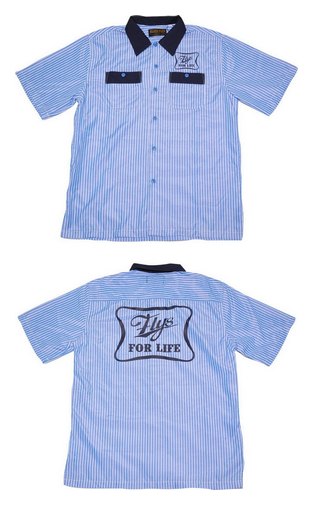 BF301-26B：BLACK FLYS FLY LIFE S/S STRIPE WORK SHIRTS