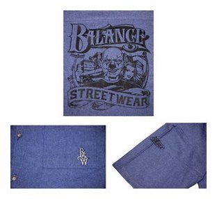 BL02-3101：BALANCE S/S JAIL TOWN SHIRTS
