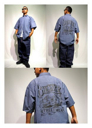 BL02-3101：BALANCE S/S JAIL TOWN SHIRTS