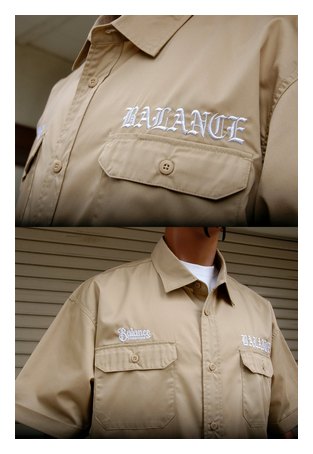 BL02-5901：BALANCE G-STYLE S/S WORK SHIRTS (半袖ワークシャツ)