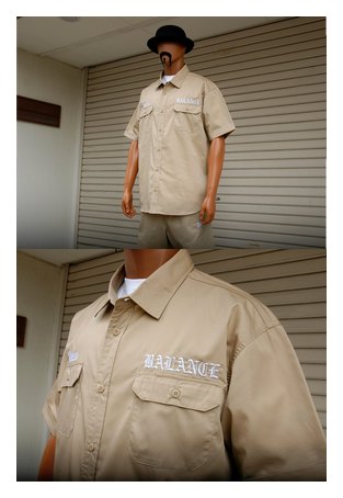 BL02-5901：BALANCE G-STYLE S/S WORK SHIRTS (半袖ワークシャツ)