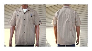 BL02-6201：BALANCE STRIPE S/S WORK SHIRTS (半袖)