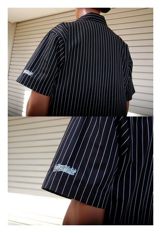 BL02-6201：BALANCE STRIPE S/S WORK SHIRTS (半袖)