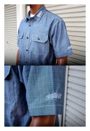 BL02-6202：BALANCE CHAMBRAY S/S WORK SHIRTS (半袖)