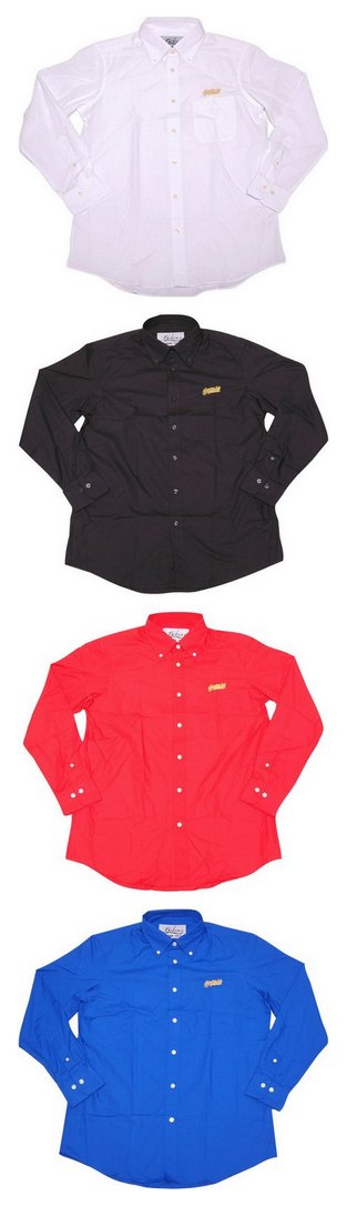 BL03-4002：BALANCE ONE POINT COLOR SHIRTS (長袖ブロードシャツ) (アウトレット商品)