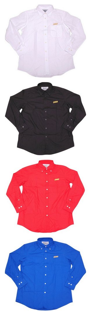 BL03-4002：BALANCE ONE POINT COLOR SHIRTS (長袖ブロードシャツ) (アウトレット商品)