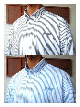 BL03-5001：BALANCE TOON-1 BD STRIPE SHIRTS (ボタンダウン長袖ストライプシャツ)