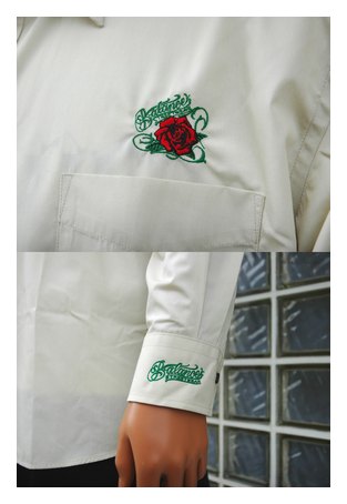 BL03-5601：BALANCE ROSE BUTTON SHIRTS (長袖ブロードシャツ)