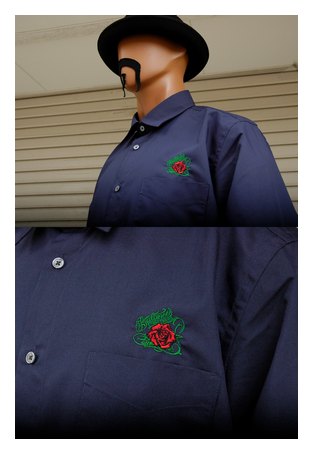 BL03-5601：BALANCE ROSE BUTTON SHIRTS (長袖ブロードシャツ)