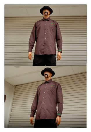 BL03-5601：BALANCE ROSE BUTTON SHIRTS (長袖ブロードシャツ)