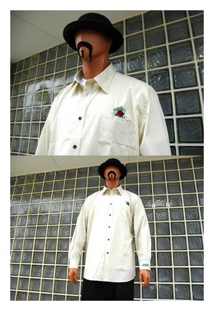 BL03-5601：BALANCE ROSE BUTTON SHIRTS (長袖ブロードシャツ)