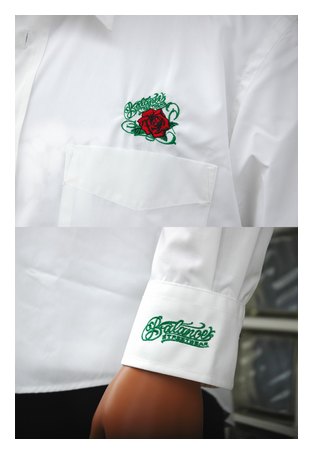 BL03-5601：BALANCE ROSE BUTTON SHIRTS (長袖ブロードシャツ)