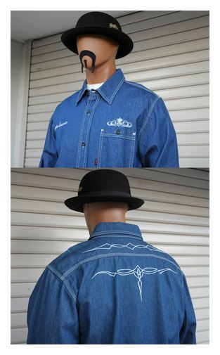 OG2089：OG CLASSIX PINST DENIM WORK SHIRTS