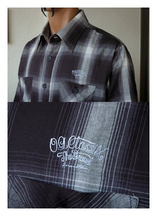 OG2145-2：OG CLASSIX VENICE BLVD FLANNEL SHIRTS