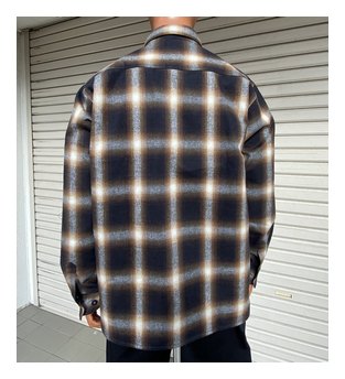 OG2208：OG CLASSIX OMBRE CHECK FLANNEL SHIRTS