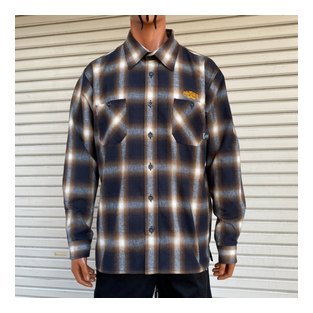 OG2208：OG CLASSIX OMBRE CHECK FLANNEL SHIRTS